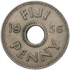 1 пенни 1956 года Фиджи