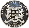 6000 франков 1995 года Бенин «50 лет ООН»