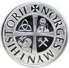 Монетовидный жетон Норвегия «История монет Норвегии — Крона Фредерика IV 1723 года»