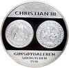 Монетовидный жетон Норвегия «История монет Норвегии — Гимсёйдалер Кристиана III»
