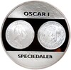 Монетовидный жетон Норвегия «История монет Норвегии — Спесиедалер Оскара I»