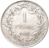 1 франк 1912 года Бельгия — легенда на французском (DES BELGES)