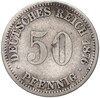 50 пфеннигов 1876 года А Германия