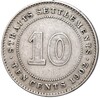 10 центов 1902 года Стрейтс Сетлментс