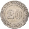 20 центов 1910 года Стрейтс Сетлментс