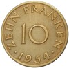 10 франков 1954 года Саар