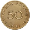 50 франков 1954 года Саар