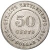 50 центов 1920 года Стрейтс Сетлментс