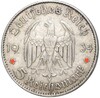 5 рейхсмарок 1934 года F Германия «Годовщина нацистского режима — Гарнизонная церковь в Постдаме» (Кирха подписная)