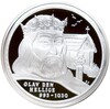Монетовидный жетон 2000 года Норвегия «История викингов — Олав II Святой»