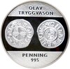 Монетовидный жетон Норвегия «История монет Норвегии — Пфенниг 995 года Олава I Трюггвасона»
