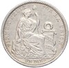 1 динеро 1908 года Перу