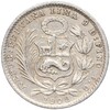 1 динеро 1908 года Перу